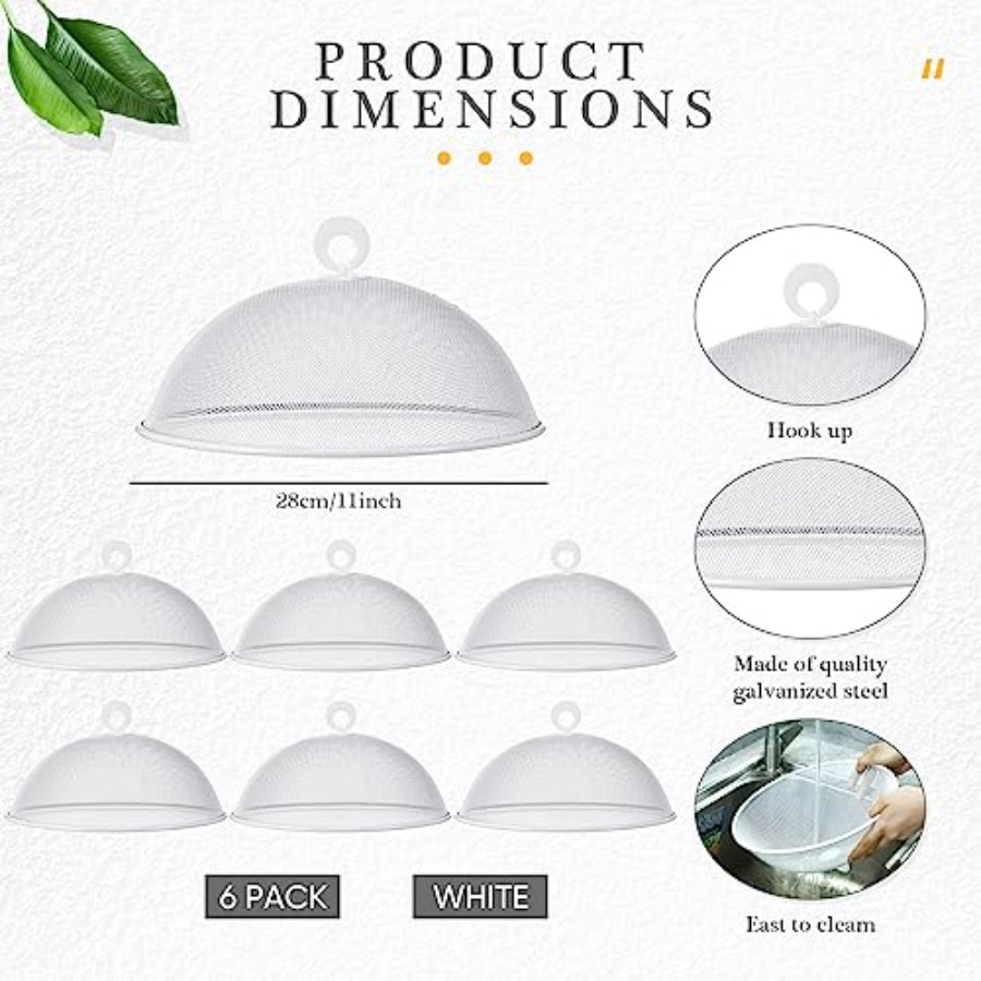 Gerrii 6 Pcs Metal Mesh Food C - огляд і ціна Screen Top Mesh