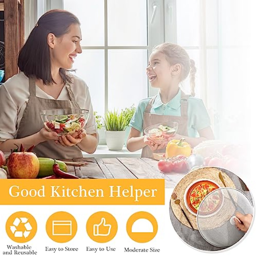 Gerrii 6 Pcs Metal Mesh Food C - огляд і ціна Screen Top Mesh