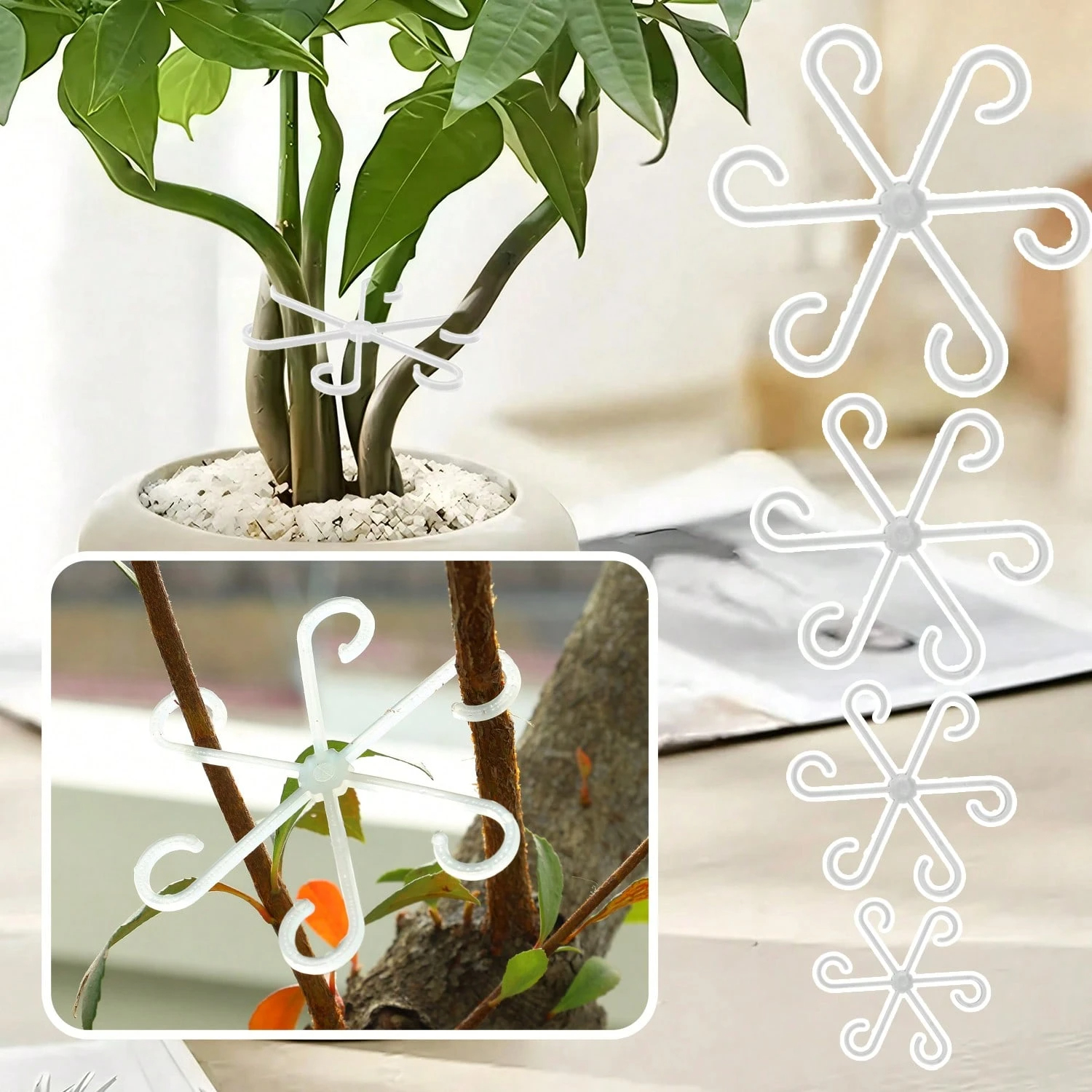 1Pc Plastic Plant Support Clip - огляд і ціна Vine Climbing Plastic