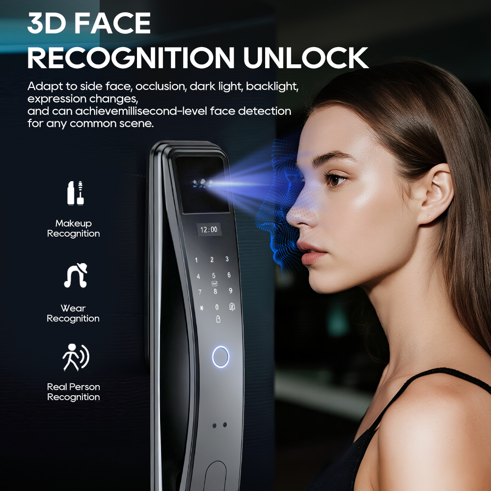 SANKESONG Tuya Smart 3D Face D - огляд і ціна Glass Door Hinge