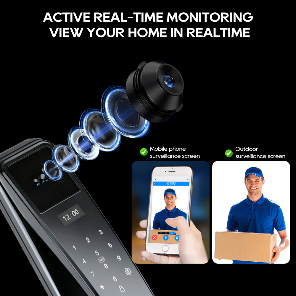 SANKESONG Tuya Smart 3D Face D - огляд і ціна Glass Door Hinge