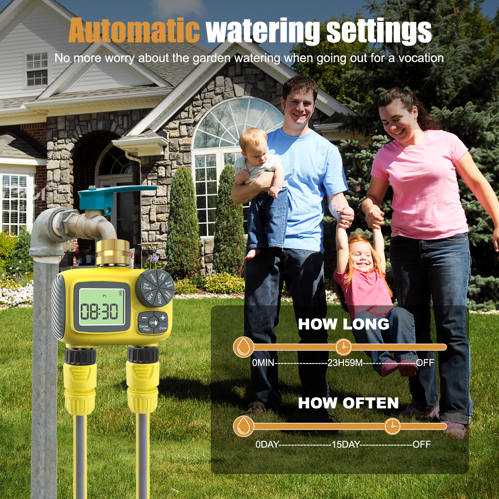 Insoma Smart Water Timer Dual  - огляд і ціна Timer Dual Outlet