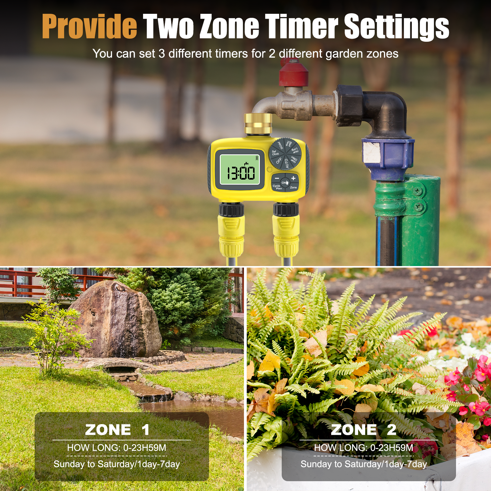 Insoma Smart Water Timer Dual  - огляд і ціна Timer Dual Outlet
