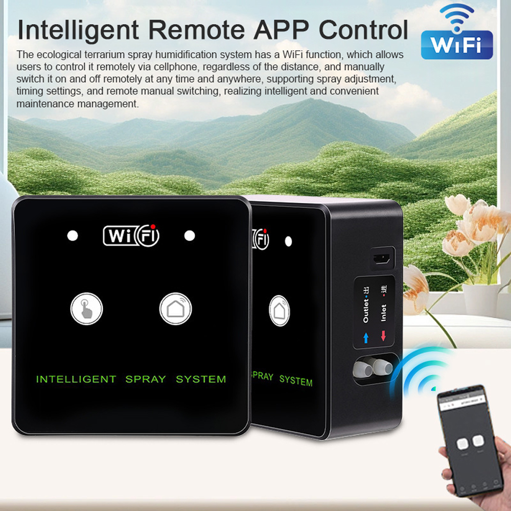 360° Rotatable Wifi Rainforest - огляд і ціна Terrarium Fogger Ultrasonic