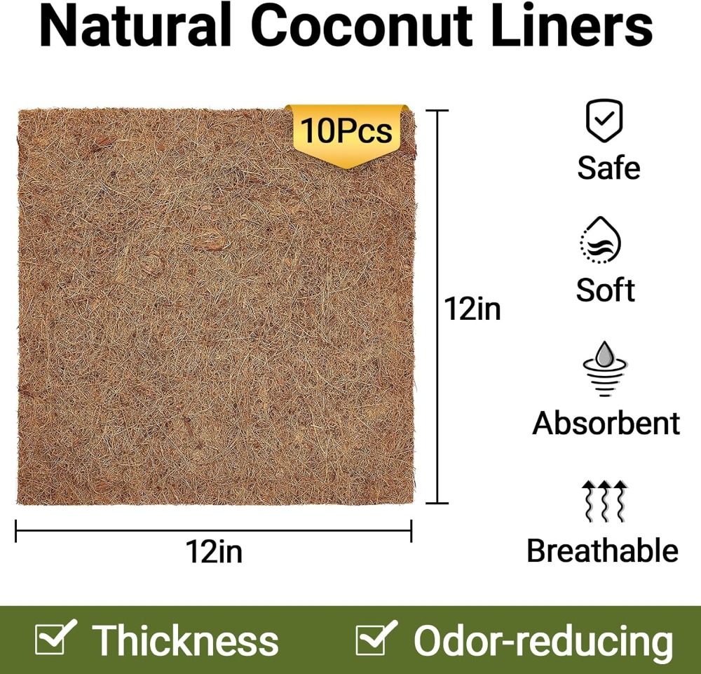 10 Pcs Natural Coconut Fiber R - огляд і ціна Substrate Coconut Fiber