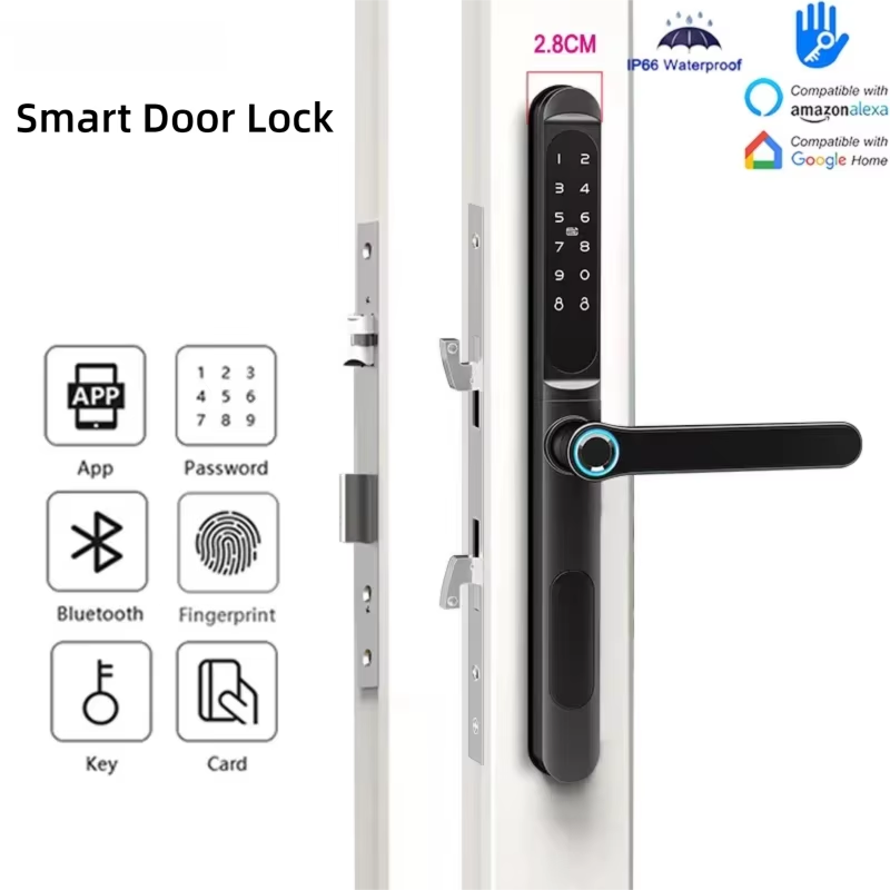 Smart Door Lock With Fingerpri - огляд і ціна Glass Door Hinge