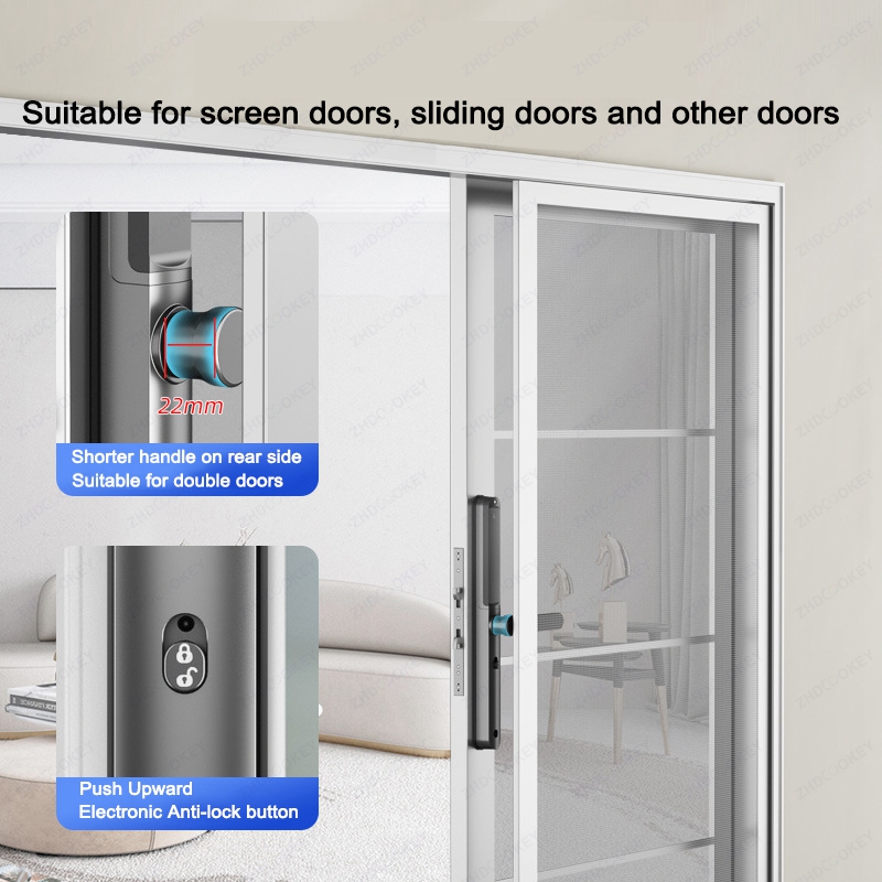 Smart Door Lock With Fingerpri - огляд і ціна Glass Door Hinge