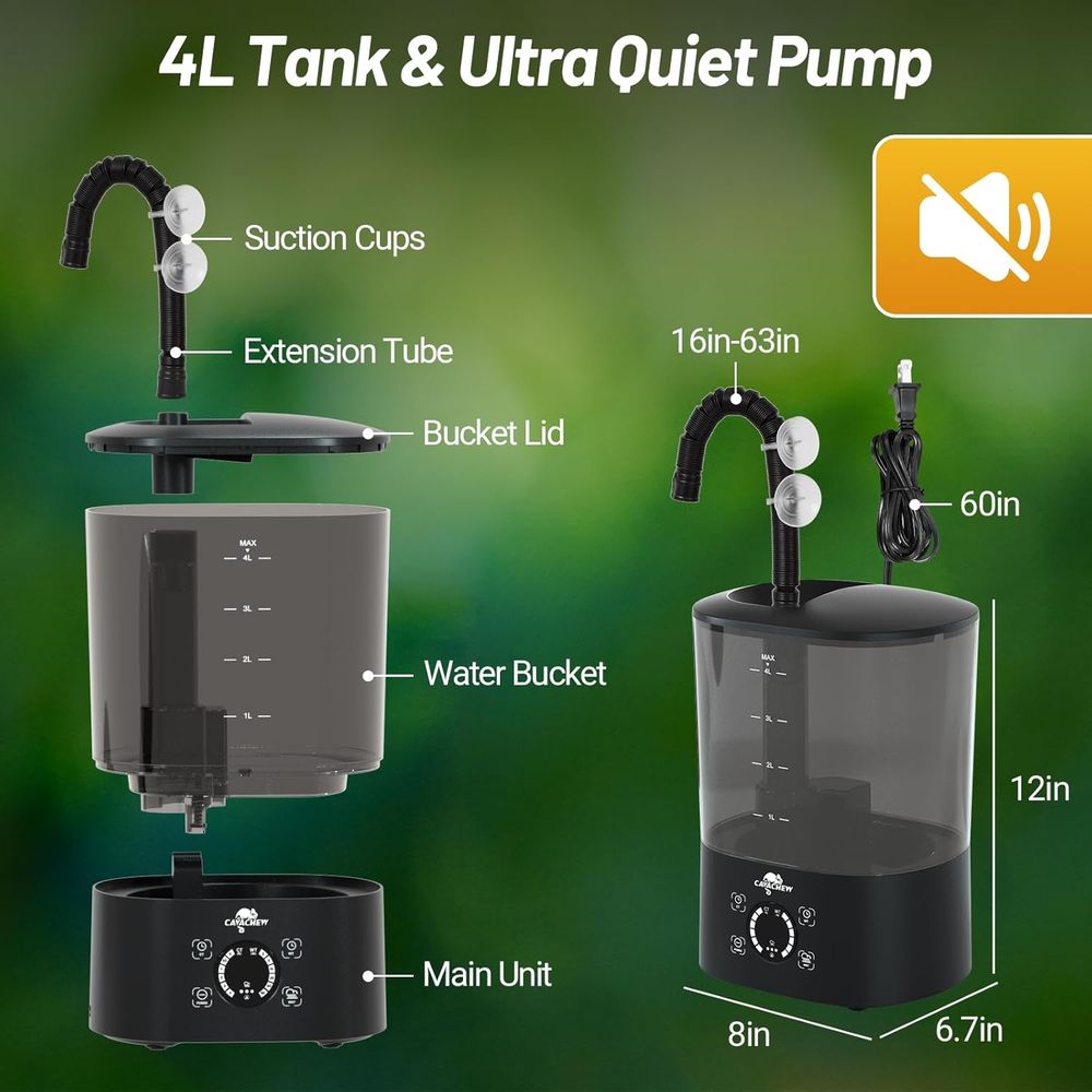 Large 4L Reptile Enclosure wit - огляд і ціна Misting Nozzle Reptile