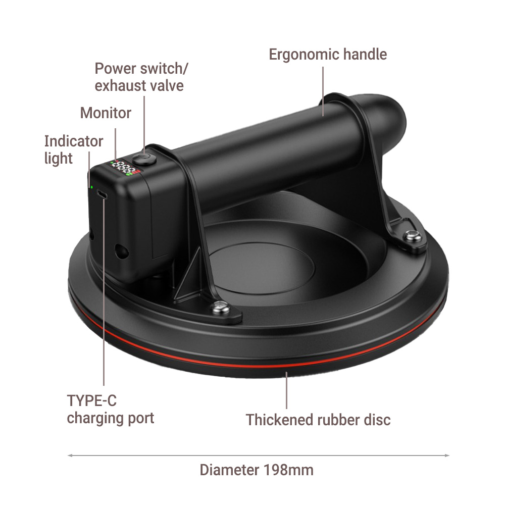 8Inch Electric Vacuum Suction  - огляд і ціна Ceramic Tile Floor