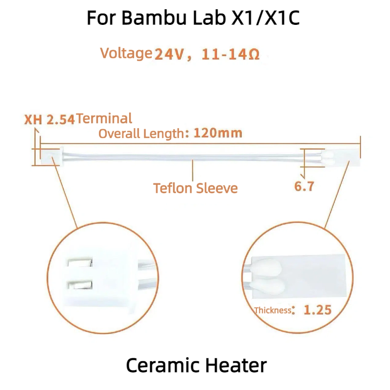 Dedicated 3D Printer Accessory - огляд і ціна Ceramic Heat Emitter