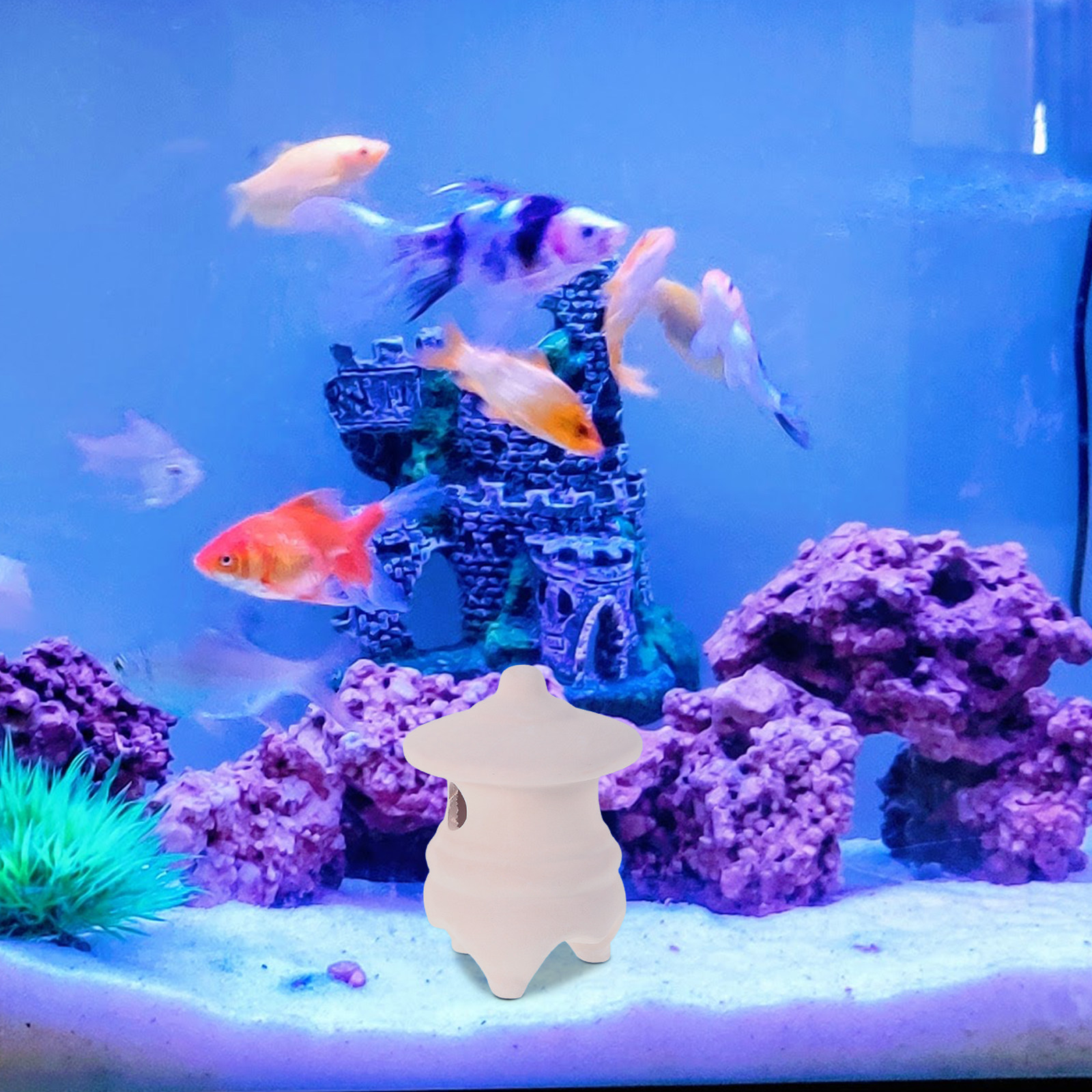 2Pcs Ceramic Aquarium Hide Fis - огляд і ціна Hide Cave Ceramic