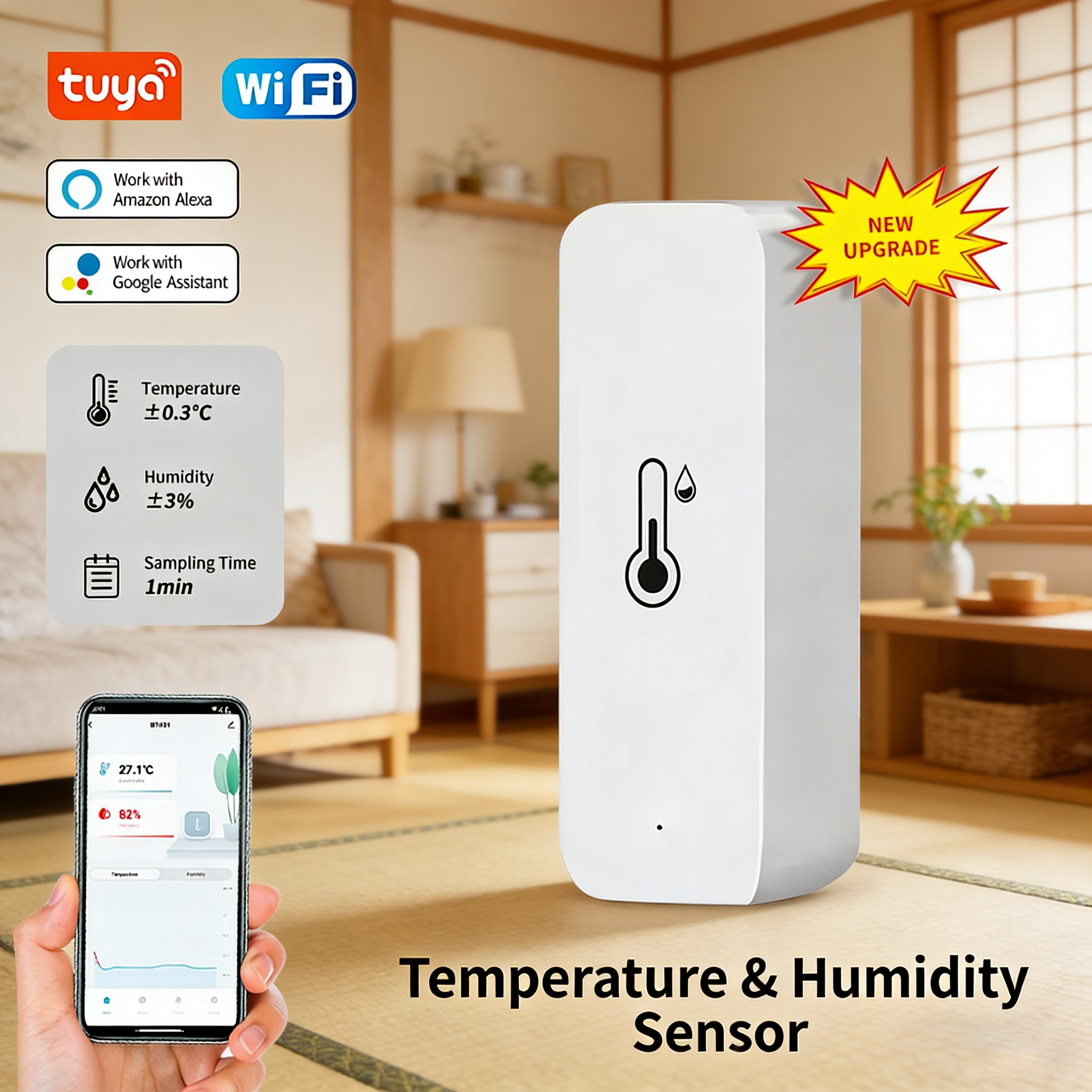 Tuya Smart WiFi Temperature Hu - огляд і ціна Digital Hygrometer Probe