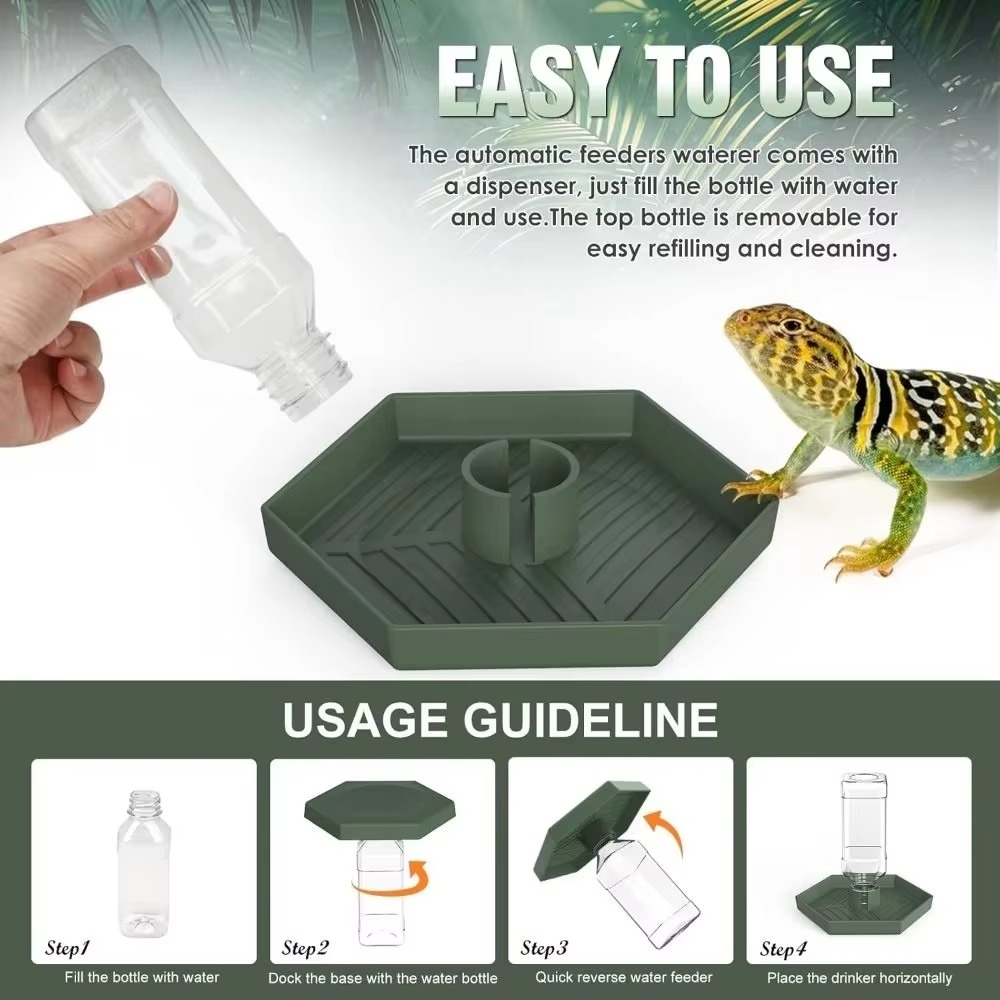 Feeding Supplies Automatic Tur - огляд і ціна Water Dish Reptile