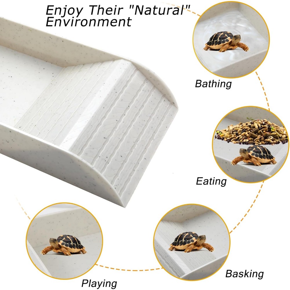 Turtle Bathing Pool Feeding Di - огляд і ціна Water Dish Reptile