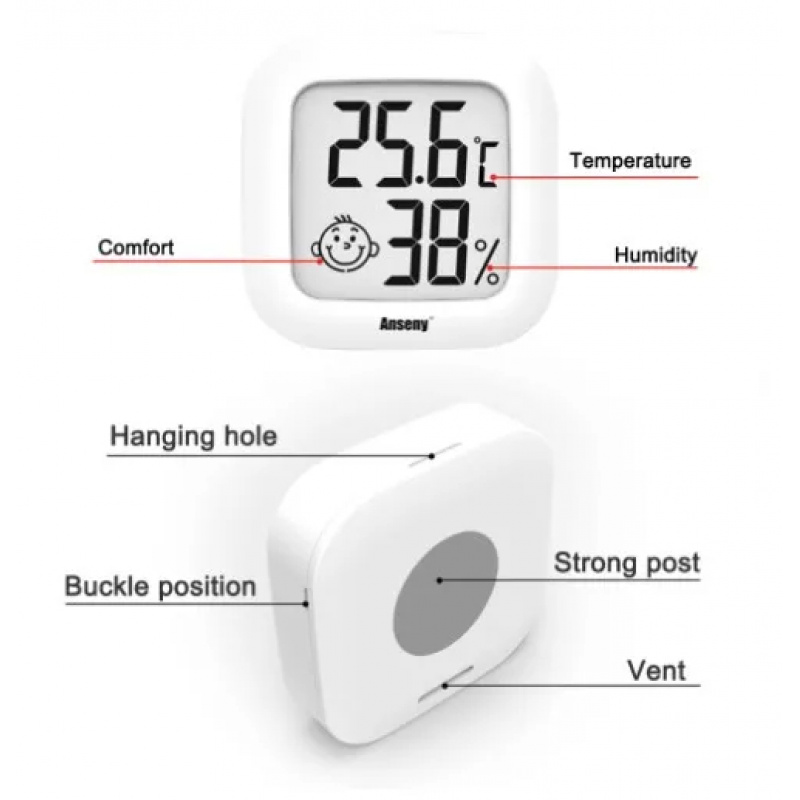 LCD Digital Thermometer Hygrom - огляд і ціна Digital Hygrometer Probe