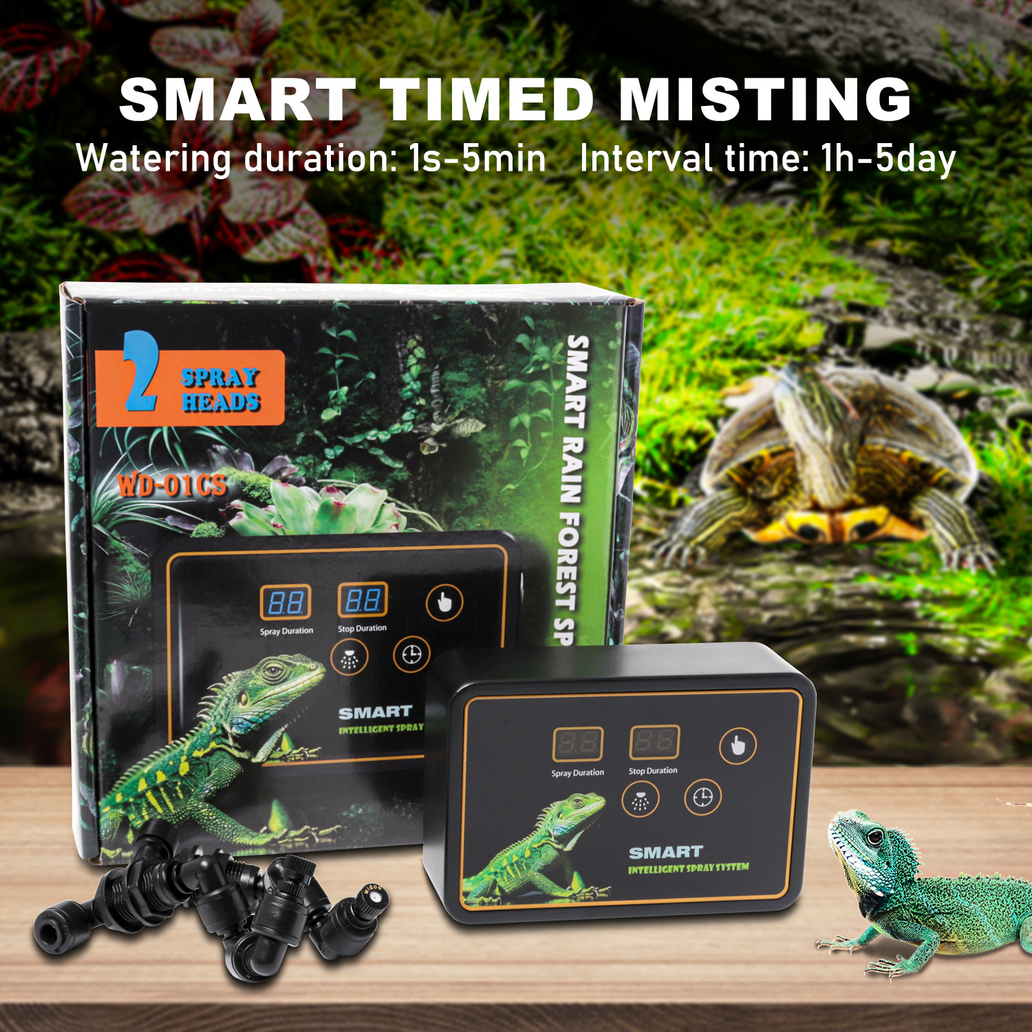 Automatic Reptile Spray System - огляд і ціна Terrarium Fogger Ultrasonic