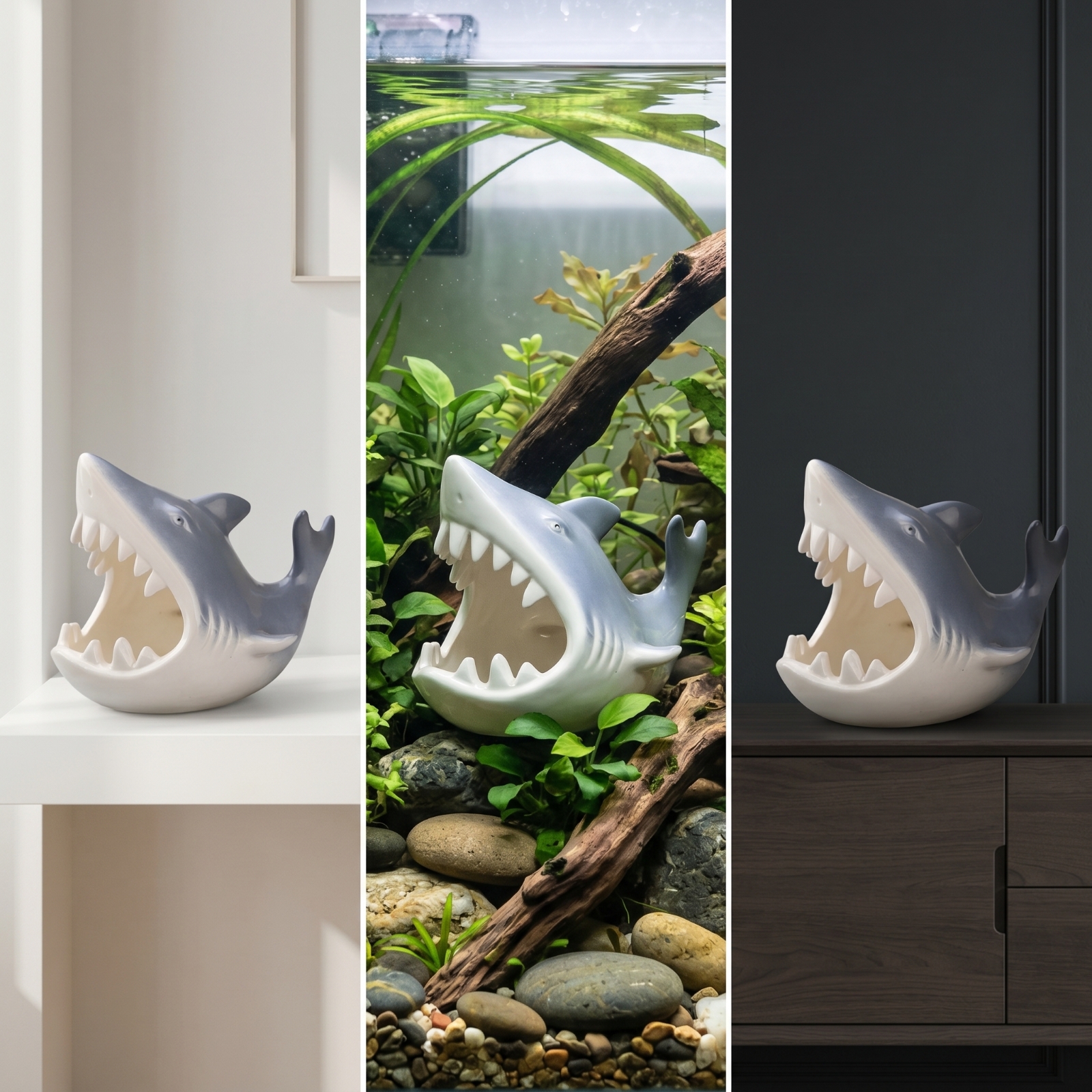 Aquarium Shelter with Open Mou - огляд і ціна Hide Cave Ceramic