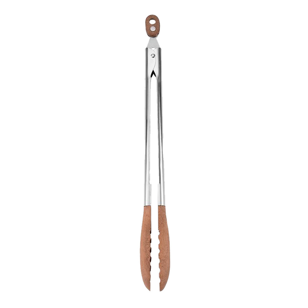 Walnut Wood Stainless Steel Fo - огляд і ціна Feeding Tong Stainless