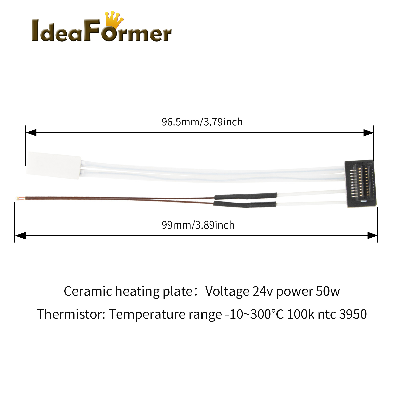 Thermistor For Bambu Lab P1P H - огляд і ціна Ceramic Heat Emitter