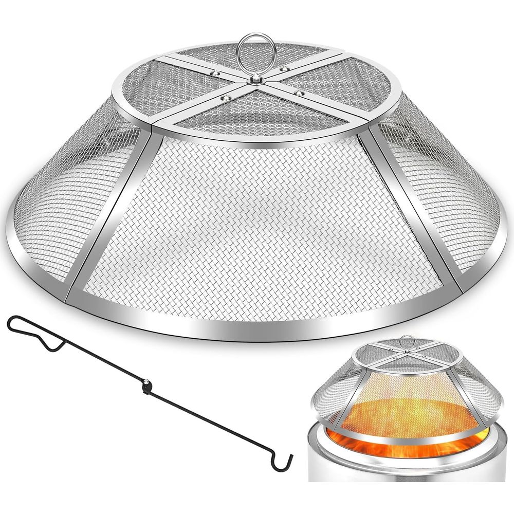 19.5 Stainless Steel Fire Pit  - огляд і ціна Screen Top Mesh
