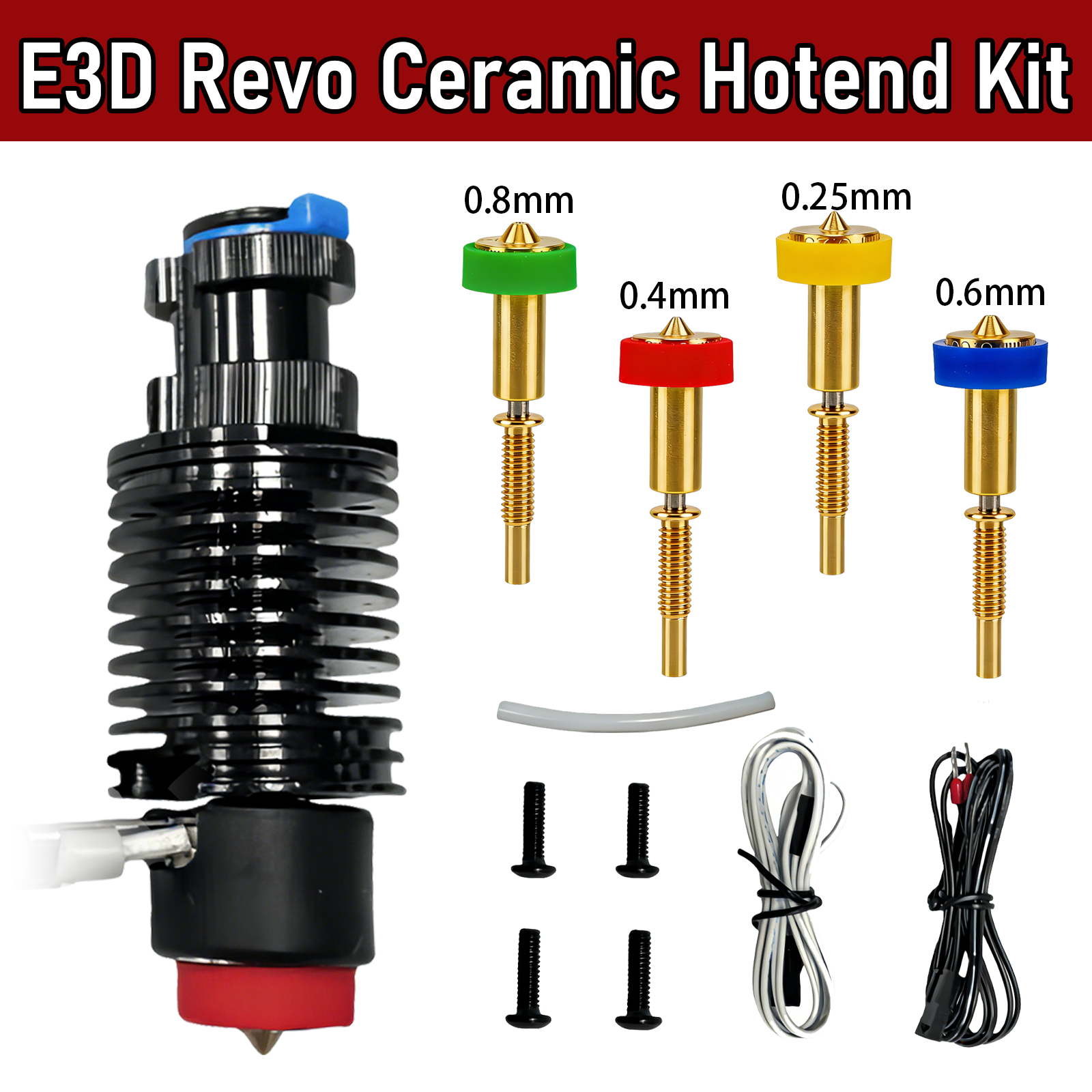 For E3D Revo Hotend Kit V6 Rad - огляд і ціна Ceramic Heat Emitter